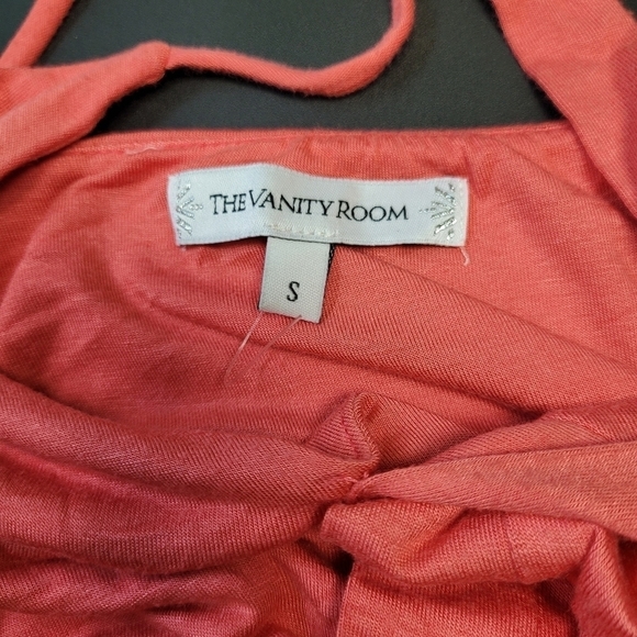 The Vanity Room Pink Twist Knot Front Maxi Dress - Picture 5 of 9
